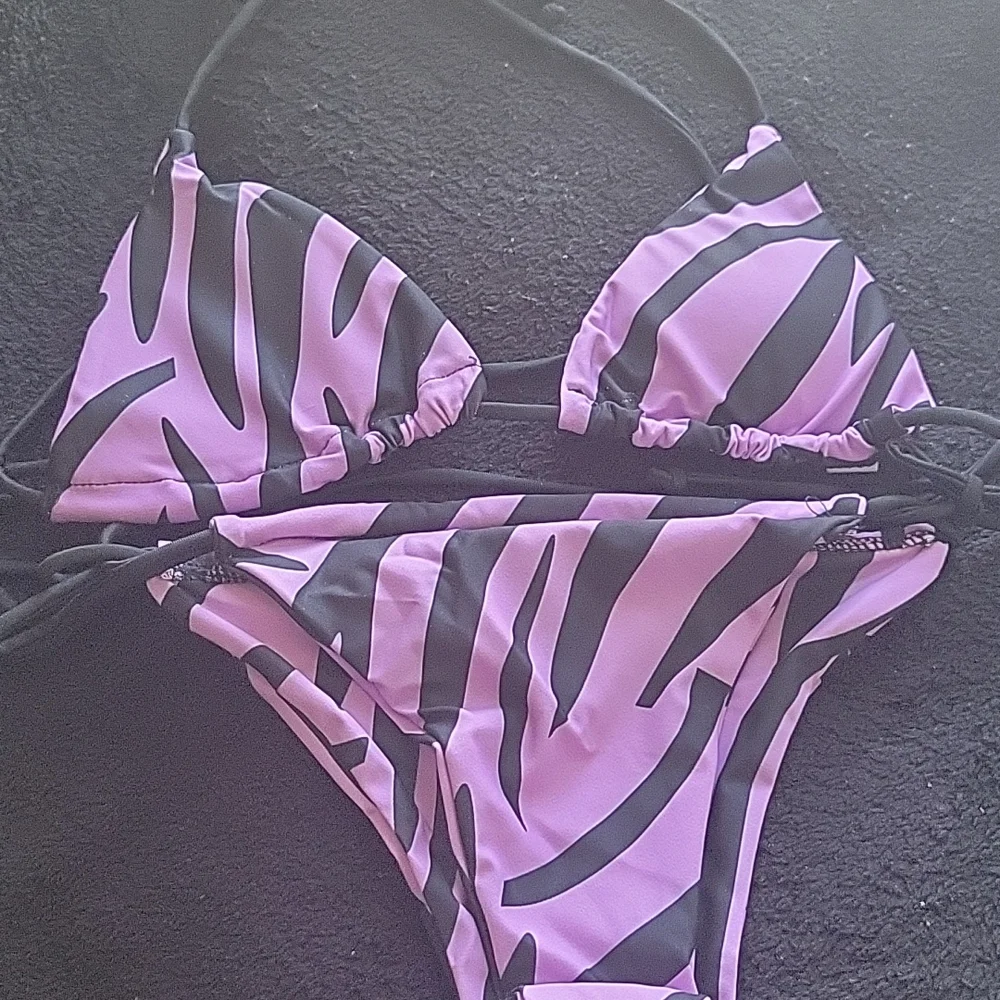 3 piece purple animal print set - Picture 3 of 5